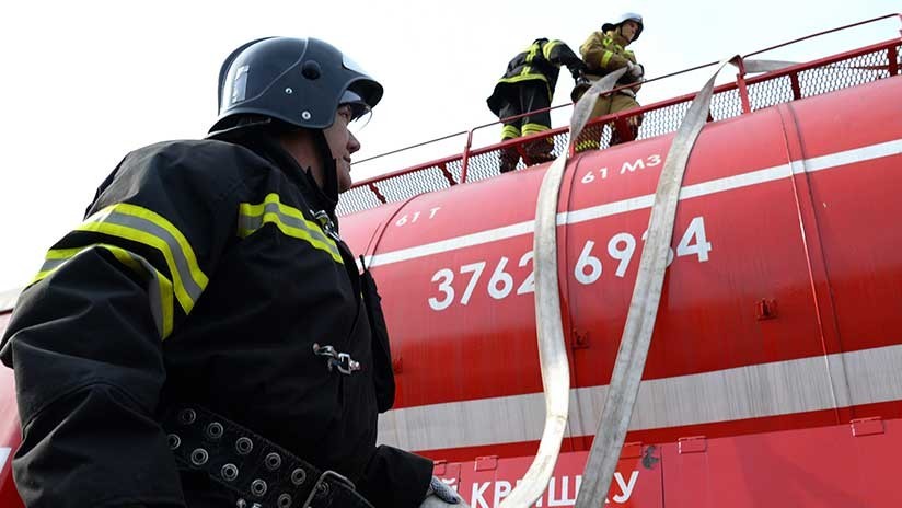 Se incendia un edificio del Servicio de Inteligencia Exterior en Moscú