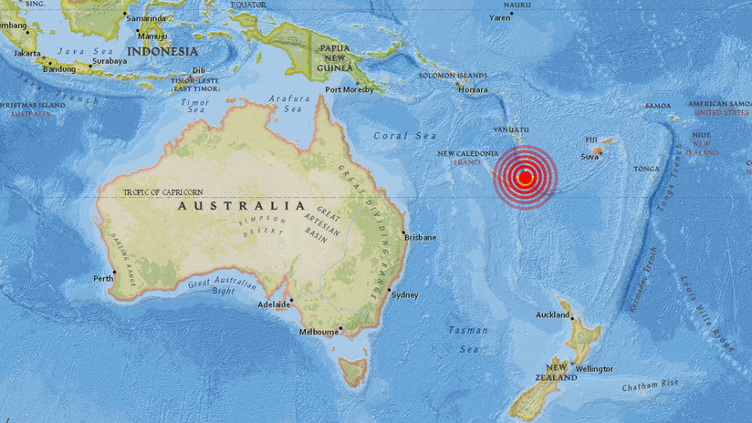 Fuerte terremoto de magnitud 7,0 y alerta de tsunami en el sudoeste del océano Pacífico