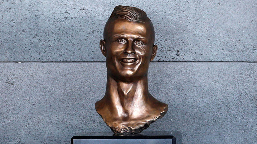 FOTOS: Así luce el nuevo busto que le han hecho a Cristiano Ronaldo