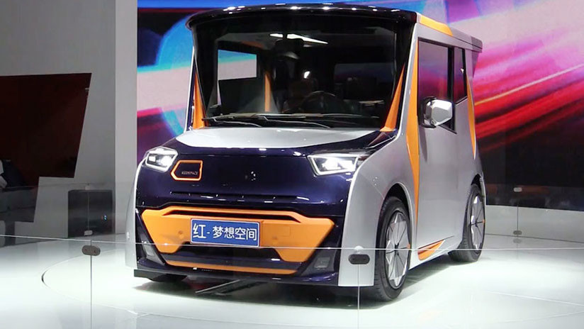 Video: Presentan un electromóvil del futuro para desplazarse por las megalópolis chinas