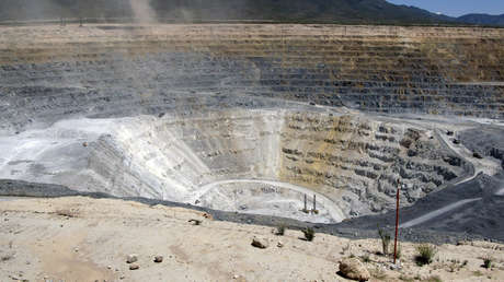 Vista general de una mina de oro en Peñasquito, Zacatecas, México.