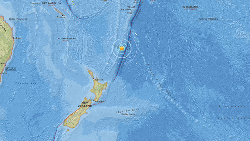 Un sismo de magnitud 5,8 sacude varias islas de Nueva Zelanda