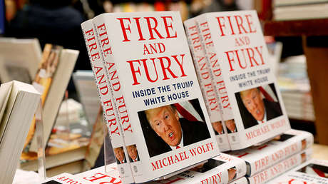 Copias del libro 'Fuego y furia: Dentro de la Casa Blanca de Trump' en una librería en Nueva York (EE.UU.), el 5 de enero de 2018.