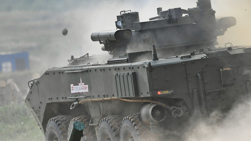 Así será el nuevo tanque sobre ruedas ruso