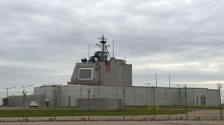 La estación antimisiles estadounidense Aegis Ashore Romania de la base militar de Deveselu. Rumanía, 12 de mayo de 2016.
