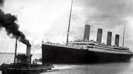 El Titanic partiendo del puerto de Southampton el 10 de abril de 1912.