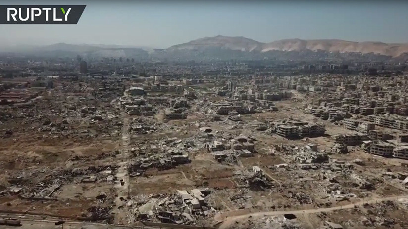 A vista de dron: Así se ve esta autovía clave siria sin rebeldes tras siete años de bloqueo (VIDEO)