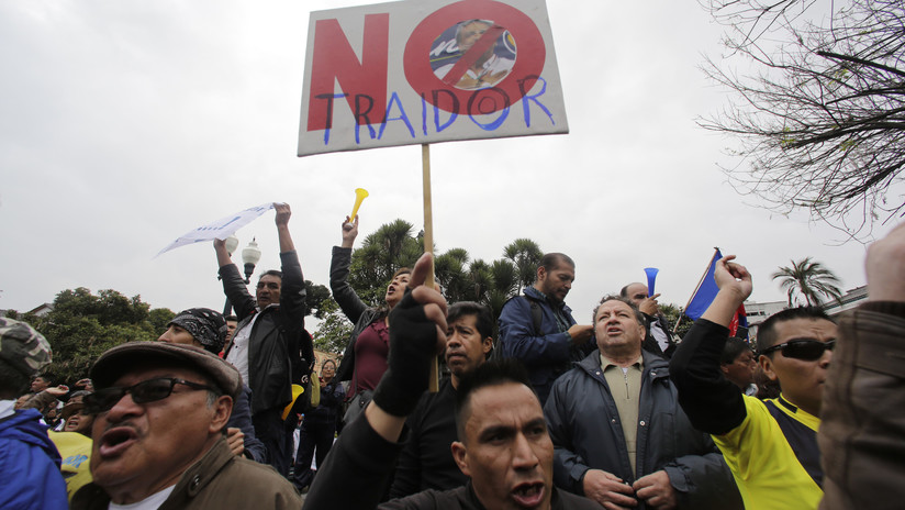 #Basta: La primera marcha contra el Gobierno de Lenín Moreno en Ecuador