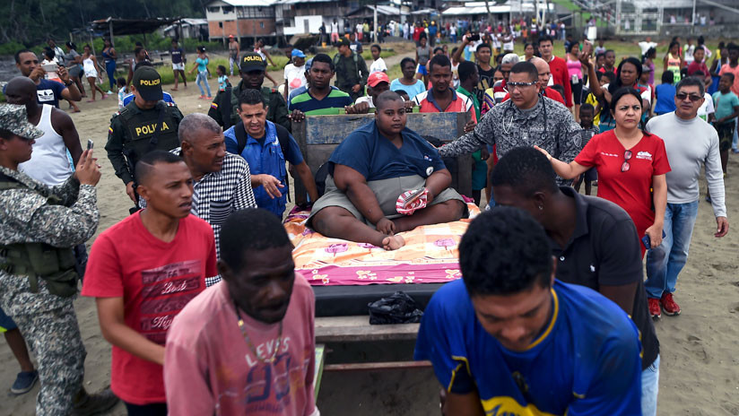 El hombre más obeso de Colombia regresa en helicóptero a su hogar tras tratamiento