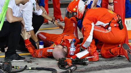 Fórmula 1: Raikkonen atropella a un mecánico de su equipo y le fractura una pierna (VIDEO 18+)