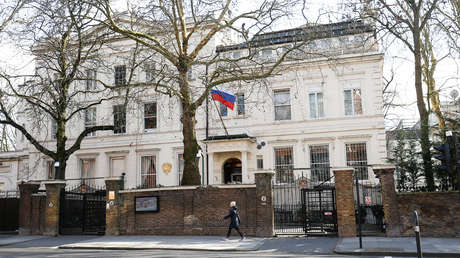 El edificio de la Embajada rusa en Londres, Reino Unido 