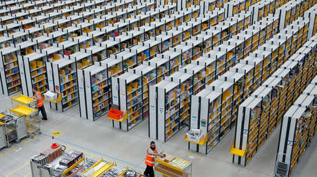 Un centro de reparto de Amazon, Rugeley, Staffordshire, Reino Unido, 11 de diciembre de 2012.