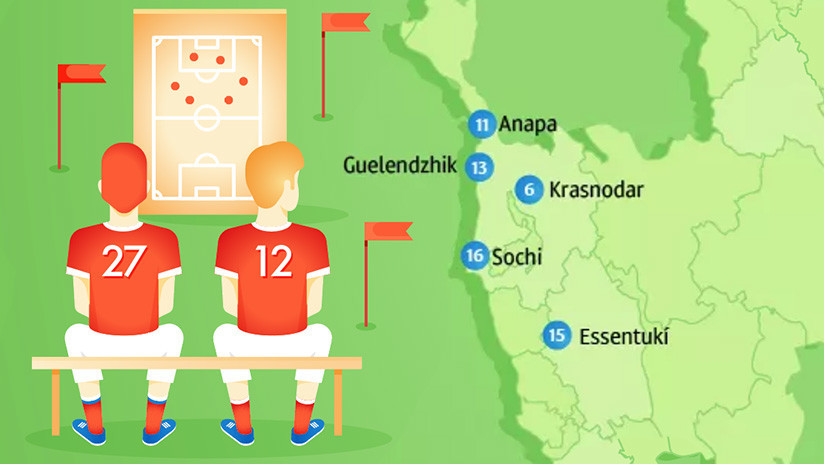 Infografía: ¿Dónde se concentrarán las selecciones durante el Mundial de Rusia?