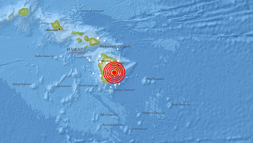 Hawái: Un sismo de magnitud 5,5 sacude la zona del volcán en erupción Kilauea