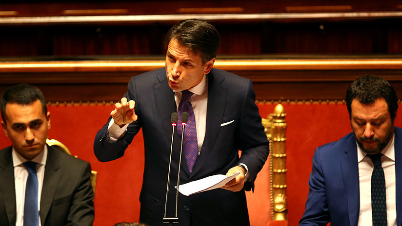 Giuseppe Conte obtiene la confianza en el Senado en Roma Giuseppe Conte obtiene la confianza en el Senado en Roma