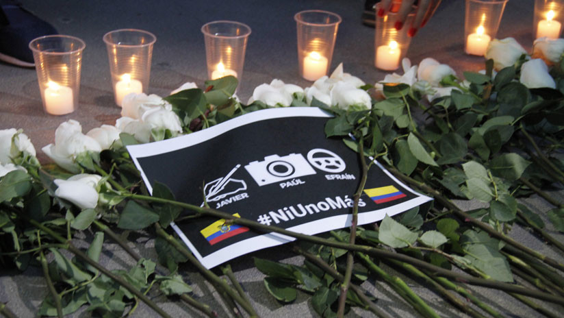 Llegan a Ecuador los cuerpos de los periodistas asesinados en la frontera de Colombia