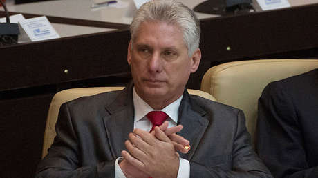 El Jefe de Estado cubano, Miguel Díaz-Canel.