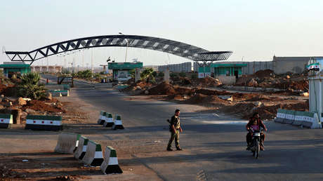 Frontera sirio-jordana en el cruce de Nasib en la provincia de Deraa, Siria el 27 de agosto de 2017.