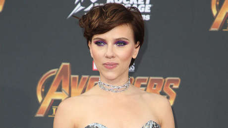 Scarlett Johansson durante la presentación de la película 