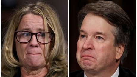 Christine Blasey Ford y Brett Kavanaugh testifican en Washington, EE.UU., el 27 de septiembre de 2018