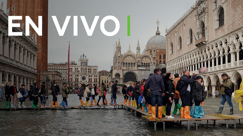 Venecia bajo el agua: Extrañas inundaciones cubren un 70% de la ciudad Venecia bajo el agua: Extrañas inundaciones cubren un 70% de la ciudad