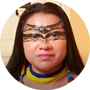 Mirian Cisneros, presidenta de Sarayaku