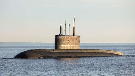 Submarino Krasnodar de la Armada rusa.