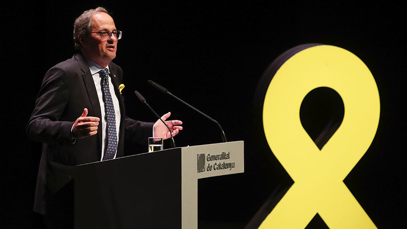 El presidente de Cataluña acusa a Pedro Sánchez de ser "cómplice de la represión"
