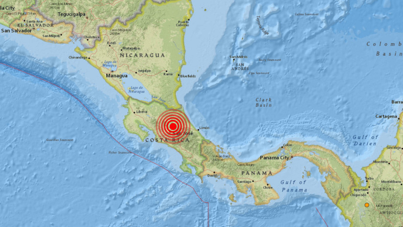 Un sismo de magnitud 5,1 sacude Costa Rica