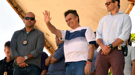 Jair Bolsonaro durante un acto en Río de Janeiro. 31 de octubre de 2018.