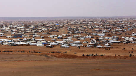 Vista general del campamento de refugiados de Rukban, en la frontera sirio-jordana, el 14 de febrero de 2017.