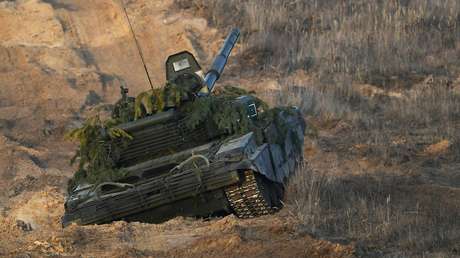 Un tanque T-72B3 del Ejército ruso.