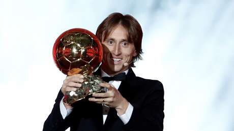 El futbolista croata Luka Modric, ganador del Balón de Oro 2018 en París (Francia), el 3 de diciembre de 2018.