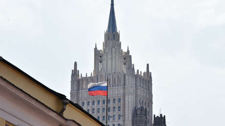 El edificio del Ministerio de Asuntos Exteriores de Rusia en Moscú.