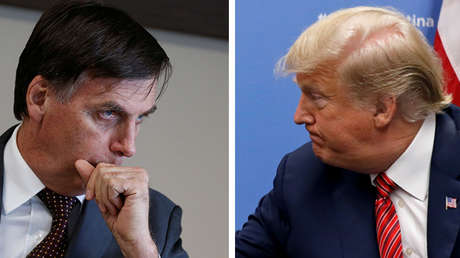 Los presidentes de Brasil y EE.UU., Jair Bolsonaro y Donald Trump. 