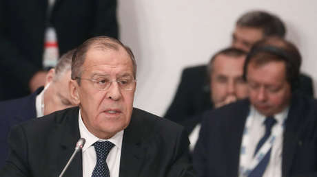 El ministro de Asuntos Exteriores de Rusia, Serguéi Lavrov. 