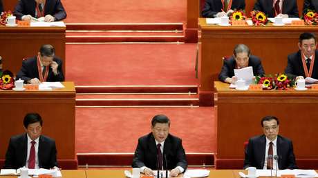 El presidente de China, Xi Jinping, durante su discurso en una reunión celebrada con motivo del 40.º aniversario de la reforma y apertura de China, el 18 de diciembre de 2018.