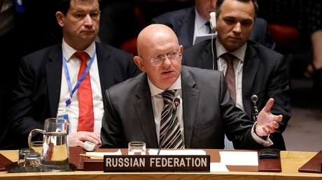 El representante permanente de Rusia ante la ONU, Vasili Nebenzia, el 6 de septiembre de 2018