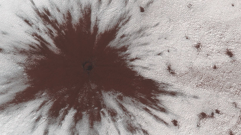 VIDEO: Descubren un enorme crÃ¡ter en Marte ocasionado por el impacto de un meteorito 