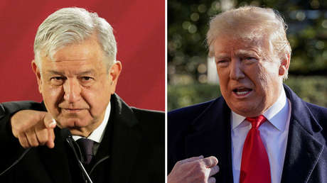 El presidente de México, Andrés Manuel López Obrador, y su homólogo estadounidense, Donald Trump.