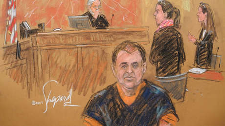 Joaquín Guzmán Loera durante una audiencia en una corte en Nueva York, EE. UU.