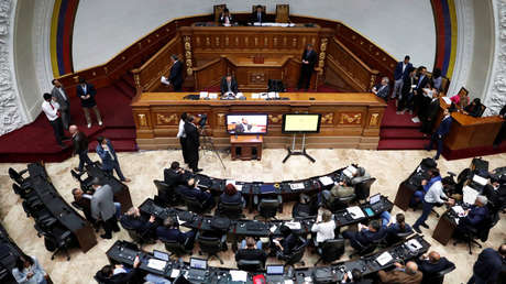 Sesión de la Asamblea Nacional en Caracas, Venezuela, el 29 de enero 2019.