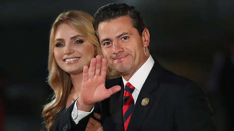 El expresidente mexicano Enrique Peña Nieto con Angélica Rivera.