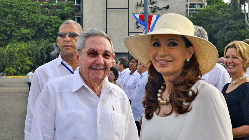 Cristina Kirchner se reúne en Cuba con Raúl Castro
