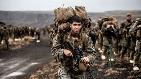Soldados del ejército estadounidense durante un ejercicio militar.