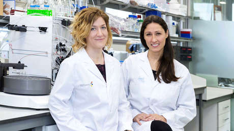 Marie-Eve Beaulieu y Laura Soucek, cofundadoras de Peptomyc y responsables del desarrollo del fármaco.