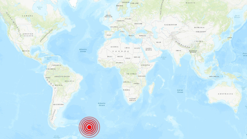 Un sismo de magnitud 6,5 se registra en el Atlántico, a 2.000 kilómetros del sur de Argentina