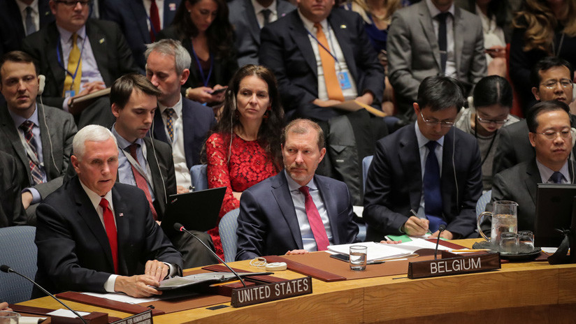 Reprimenda de Mike Pence al embajador de Venezuela en el Consejo de Seguridad: 