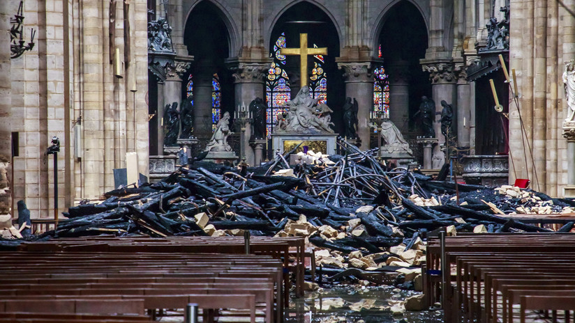 Una restauradora argentina sugiere otra posible causa del gran incendio en Notre Dame