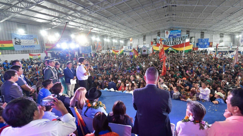 Evo Morales a la comunidad boliviana en Argentina: 